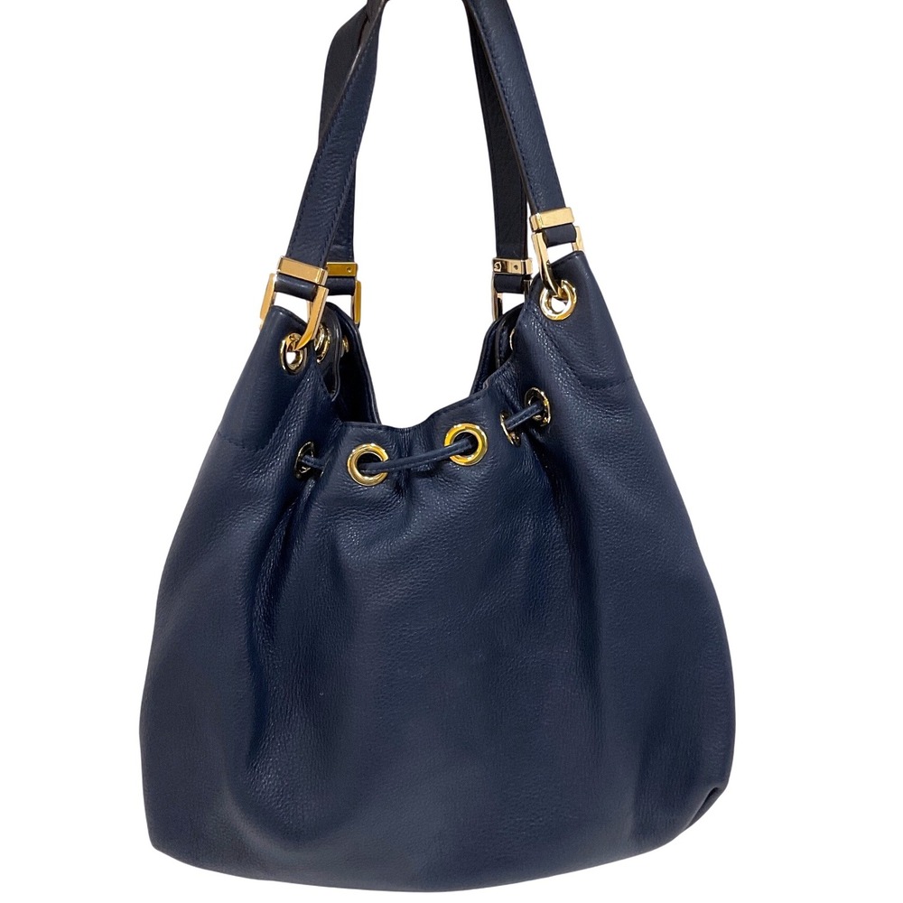 Michael Kors shoulder bag tote drawstring Camden satchel boho hobo leather purse - Picture 2 of 16